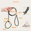 Dog Leash Durable Slip Training Lead Heavy Duty 6 FT Comfortable Strong Reflective Rope Slip Leash for Small Dogs Green