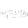 Dog Kennel Silver 269.1 ft¬≤ Steel