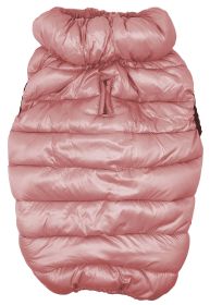 Pet Life 'Pursuit' Quilted Ultra-Plush Thermal Dog Jacket (Color: pink, size: large)