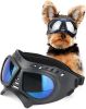 Dog Glasses for Small Breed Dog Goggles Dog UV Sunglasses Windproof Snowproof for Long Snout Dogs Mask with Soft Frame Adjustable Straps Black for Sma